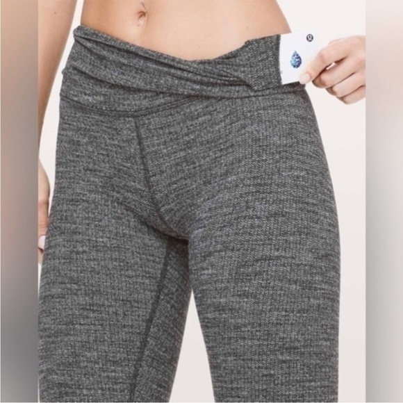Lululemon Wunder Under Hi-Rise Tight *28" Luon Variegated Knit Gray Heathered - Picture 7 of 11